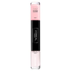 Nagų lakas L'Oreal Paris Infallible Nail Polish 2-In-1, 042 Unlimited Lollpink, 2 x 5 ml kaina ir informacija | Nagų lakai, stiprintojai | pigu.lt