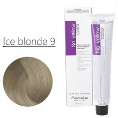 Plaukų dažai Fanola No Yellow Color Colouring Cream, 9 Ice Blonde, 100 ml kaina ir informacija | Plaukų dažai | pigu.lt