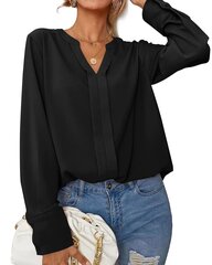 Блузка женская Florboom, черная цена и информация | Женские блузки, рубашки | pigu.lt