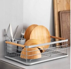 Сушилка для посуды, 43 х 32 х 14 см цена и информация | Кухонная утварь | pigu.lt