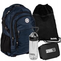 Mokyklinė kuprinė Paso Active, mėlyna цена и информация | Школьные рюкзаки, спортивные сумки | pigu.lt