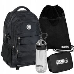 Mokyklinė kuprinė Paso Active 30l, juoda цена и информация | Школьные рюкзаки, спортивные сумки | pigu.lt
