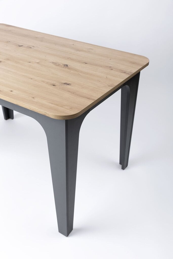 Stalas Bond Artisan Oak, rudas/pilkas kaina ir informacija | Virtuvės ir valgomojo stalai, staliukai | pigu.lt