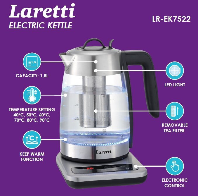 Laretti LR-EK7522 цена и информация | Virduliai | pigu.lt