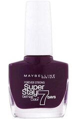 Лак для ногтей Maybelline Forever Strong Super Stay 7 Days Nail Polish №05 Extreme Black Current, 10 мл цена и информация | Лаки, укрепители для ногтей | pigu.lt