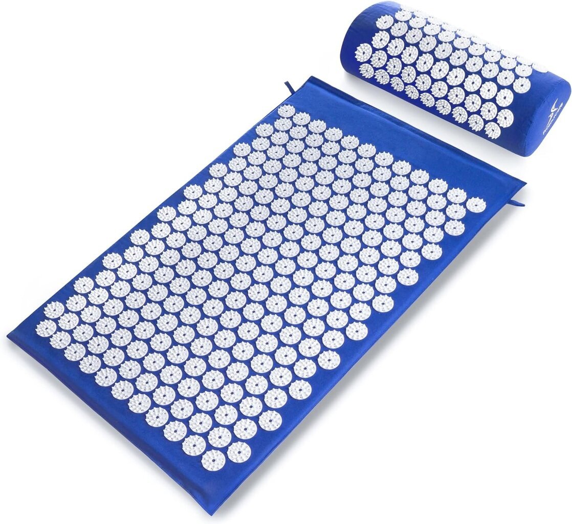 Masažinis akupresūros kilimėlis MM-001, mėlynas kaina ir informacija | Masažo reikmenys | pigu.lt