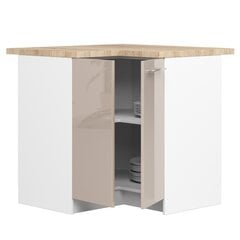 Кухонный шкаф Akord Oliwia S90, белый/коричневый цвет цена и информация | Кухонные шкафчики | pigu.lt