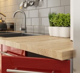 Кухонный шкаф Akord Oliwia S90, белый/красный цвет цена и информация | Кухонные шкафчики | pigu.lt