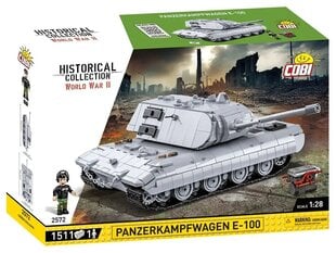 Конструктор COBI - Panzerkampfwagen E-100, 1/28, 2572 цена и информация | Конструкторы и кубики | pigu.lt