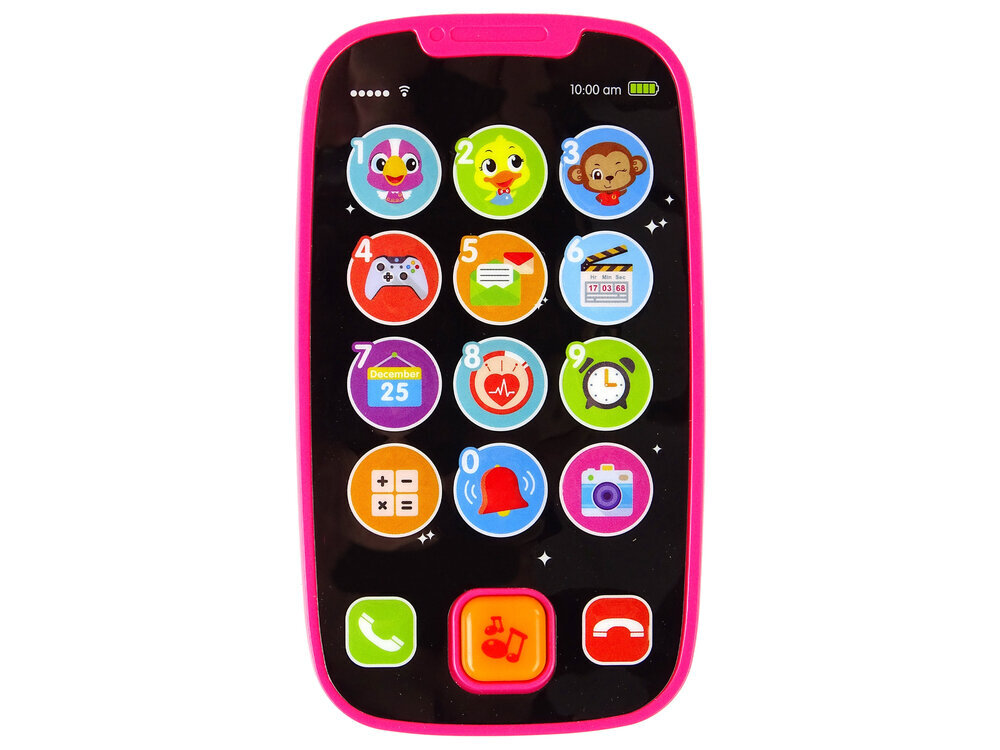 Interaktyvus žaislinis telefonas Hola, rožinis kaina ir informacija | Lavinamieji žaislai | pigu.lt
