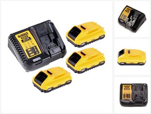 Akumuliatorius DeWalt DCB 183 2,0 Ah, 3 vnt., 18 V, su įkrovikliu kaina ir informacija | Suktuvai, gręžtuvai | pigu.lt