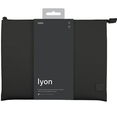UNIQ etui Lyon laptop Sleeve 14" czarny|midnight black Waterproof RPET цена и информация | Чехлы для планшетов и электронных книг | pigu.lt