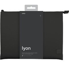UNIQ etui Vienna laptop Sleeve 16" czarny|midnight black Waterproof RPET цена и информация | Чехлы для планшетов и электронных книг | pigu.lt