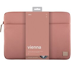 UNIQ etui Vienna laptop Sleeve 14" różowy|peach pink Waterproof RPET цена и информация | Чехлы для планшетов и электронных книг | pigu.lt