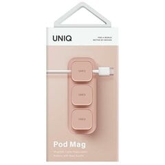 UNIQ Pod Mag magnetyczny organizer do kabli + baza różowy|blush pink цена и информация | Кабели и провода | pigu.lt