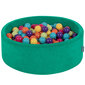 Kamuoliukų baseinas KiddyMoon Velvet Agave Green, 200 kamuoliukų цена и информация | Žaislai kūdikiams | pigu.lt