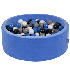 Kamuoliukų baseinas KiddyMoon Velvet Ball Pool, 90X30 cm, 300 kamuoliukų kaina ir informacija | Žaislai kūdikiams | pigu.lt