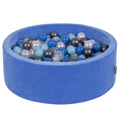 Kamuoliukų baseinas KiddyMoon Velvet Blueberry Dark Blue, 200 kamuoliukų kaina ir informacija | Žaislai kūdikiams | pigu.lt