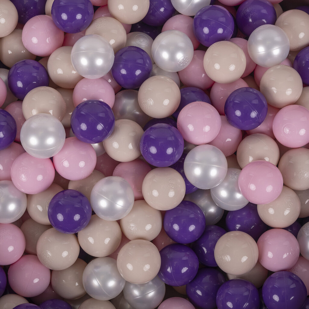 Kamuoliukų baseinas KiddyMoon Velvet Lavender Purple, 200 kamuoliukų kaina ir informacija | Žaislai kūdikiams | pigu.lt