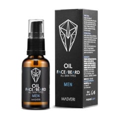 Barzdos ir veido aliejus Masveri, 30 ml цена и информация | Косметика и средства для бритья | pigu.lt