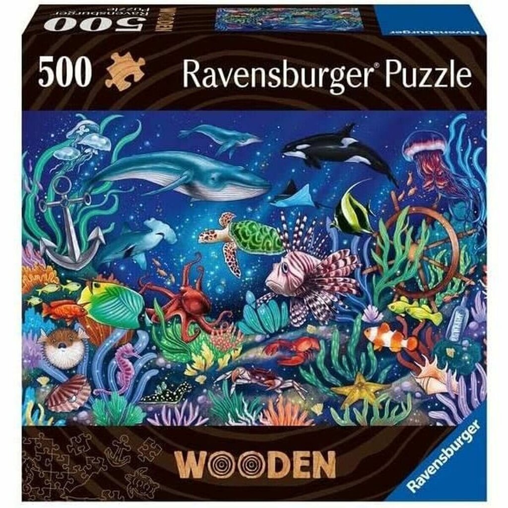 Medinė dėlionė Ravensburger 00017515, 500 d. цена и информация | Dėlionės (puzzle) | pigu.lt