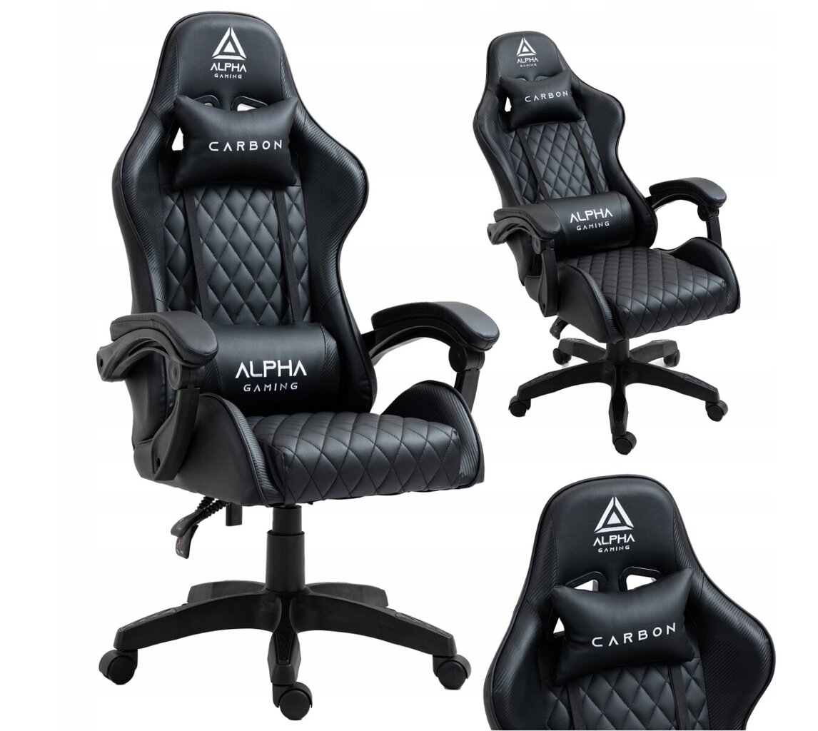 Žaidimų kėdė Extreme, juoda цена и информация | Biuro kėdės | pigu.lt