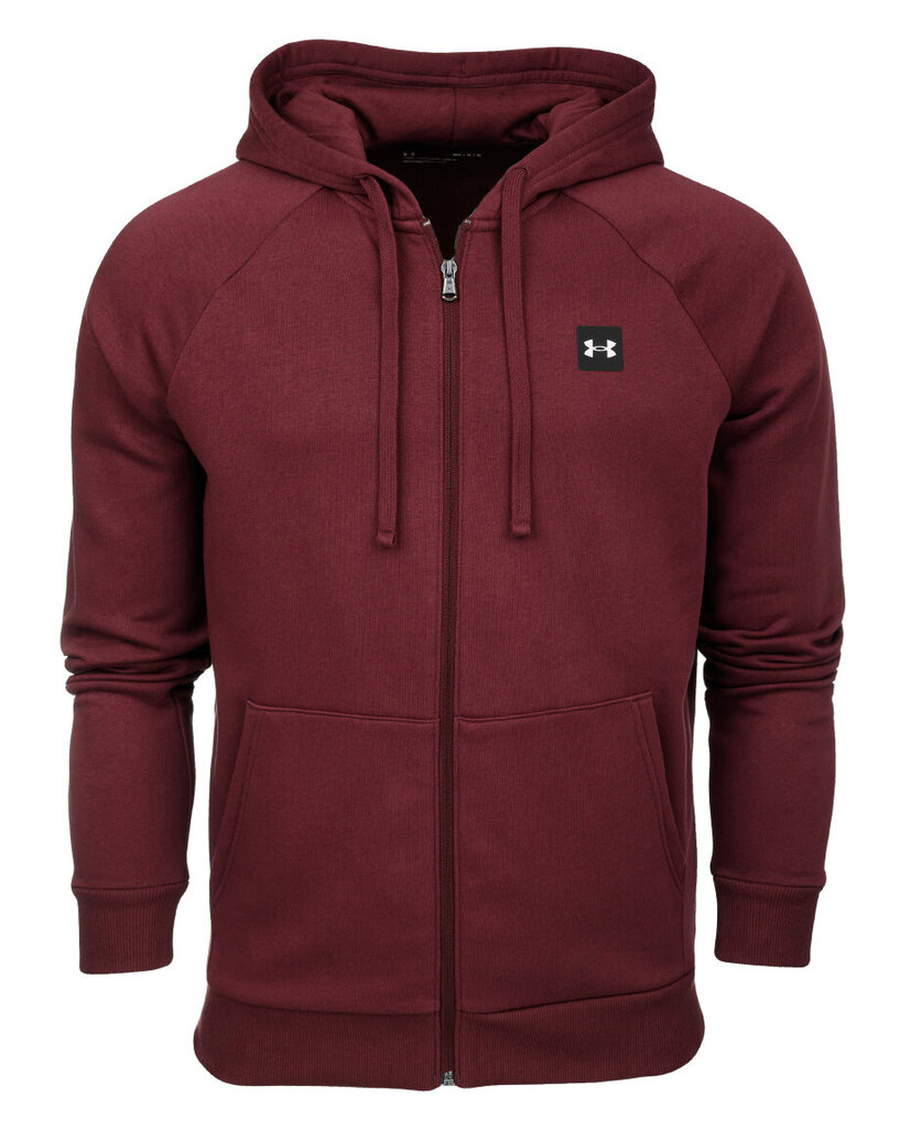 Džemperis vyrams Under Armour Rival Fleece FZ Hoodie 1357111 690, raudonas kaina ir informacija | Džemperiai vyrams | pigu.lt