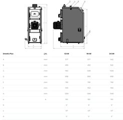 Granulinis katilas DrewKo Plus 18 kW kaina ir informacija | Šildymo katilai ir akumuliacinės talpos | pigu.lt