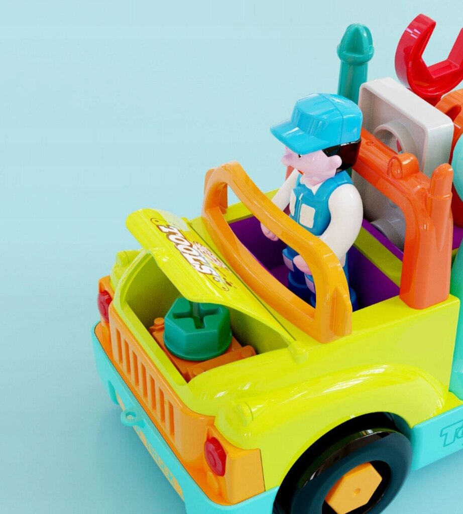 Išardomas automobilis su įrankiais Tools цена и информация | Žaislai berniukams | pigu.lt