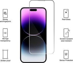 Защитное стекло закаленное стекло iPhone 15 3 шт. цена и информация | Защитные пленки для телефонов | pigu.lt