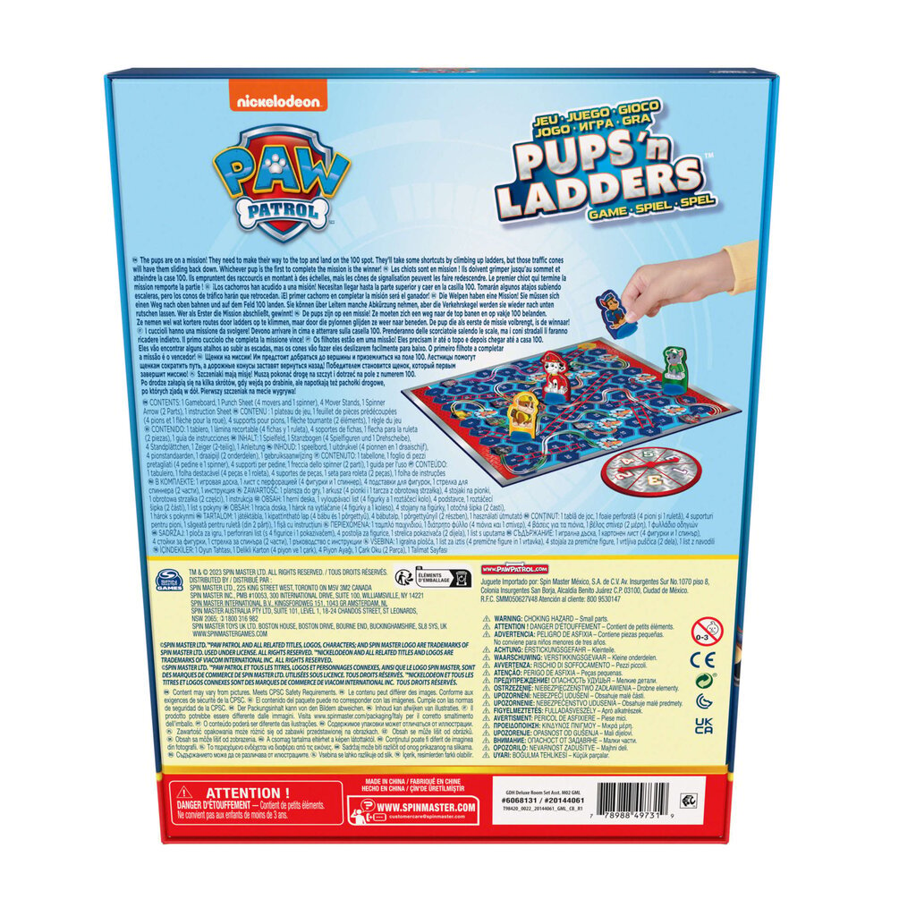 Žaidimas Paw Patrol Pups 'n Ladders Puppies Snakes and Puppies, EN kaina ir informacija | Stalo žaidimai, galvosūkiai | pigu.lt