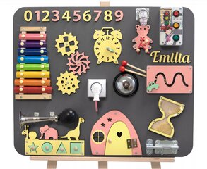 Edukacinė lavinamoji užimtumo lenta Emilija цена и информация | Развивающие игрушки | pigu.lt