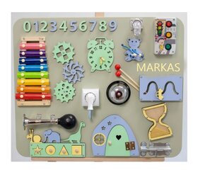 Edukacinė lavinamoji užimtumo lenta Markas цена и информация | Развивающие игрушки | pigu.lt