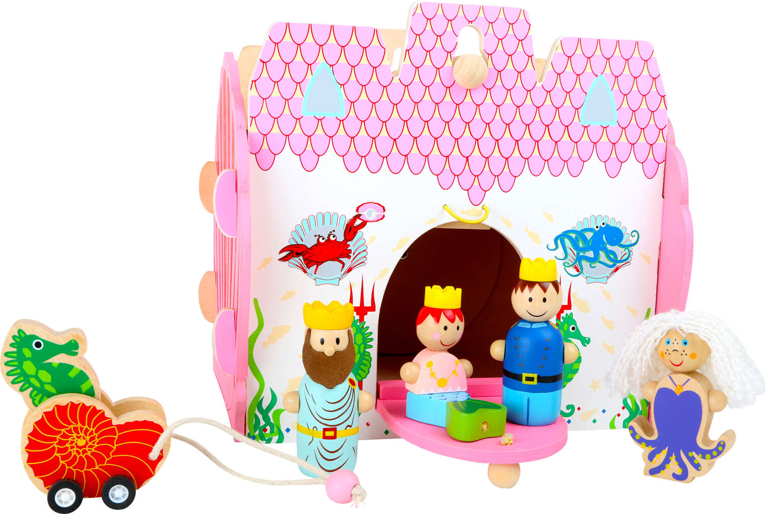 Medinis rinkinys su figūrėlėmis Povandeninė pilis цена и информация | Žaislai kūdikiams | pigu.lt