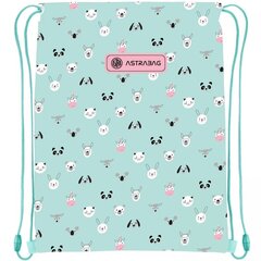 Maišelis-kuprinė AstraBag AD1 Teddy Panda 507023019, 40×33 cm цена и информация | Школьные рюкзаки, спортивные сумки | pigu.lt