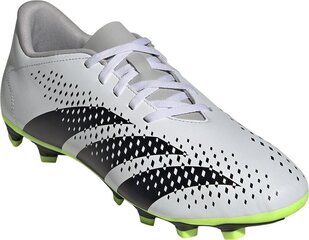 Футбольные бутсы Adidas Predator Accuracy.4 FxG, размер 42 2/3, белый/зеленый цвет цена и информация | Футбольные бутсы | pigu.lt