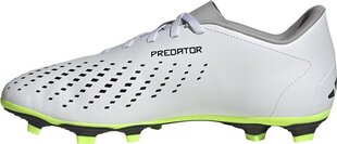 Футбольные бутсы Adidas Predator Accuracy.4 FxG, размер 47 1/3, белый/зеленый цвет цена и информация | Футбольные бутсы | pigu.lt