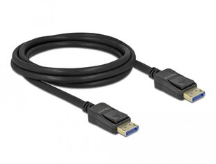 Delock, Cable DisplayPort2.0 kištukas, 2 m kaina ir informacija | Kabeliai ir laidai | pigu.lt