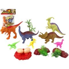 Figūrėlių rinkinys Dinozaurai su priedais Lean Toys, 15d. kaina ir informacija | Žaislai berniukams | pigu.lt