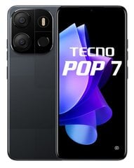 Tecno Pop 7 2/64GB Endless Black цена и информация | Мобильные телефоны | pigu.lt