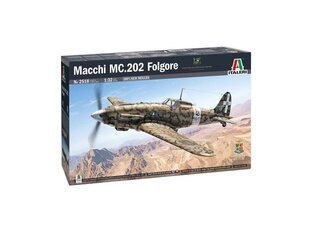 Сборная пластиковая модель Italeri - Macchi M.C. 202 Folgore, 1/32, 2518 цена и информация | Конструкторы и кубики | pigu.lt