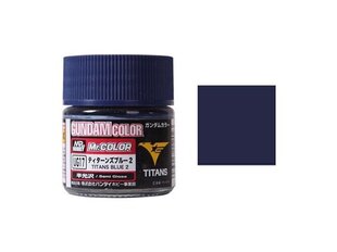 Akriliniai Mr.Hobby - Gundam Color MS Titans Blue 2 (Semi-Gloss), 10 ml, UG-17 kaina ir informacija | Piešimo, tapybos, lipdymo reikmenys | pigu.lt