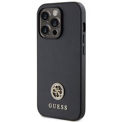 Guess GUHCP13LPS4DGPK iPhone 13 Pro 6.1" czarny|black hardcase Strass Metal Logo цена и информация | Чехлы для телефонов | pigu.lt