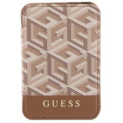 Guess Wallet Card Slot GUWMSHGCFSEW MagSafe GCube stripe brązowy|brown цена и информация | Женские сумки | pigu.lt