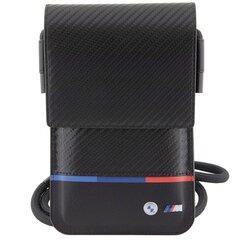 Torebka BMW BMOWBPUCARTCBK Wallet Bag czarny|black Carbon Tricolor Line kaina ir informacija | Moteriškos rankinės | pigu.lt