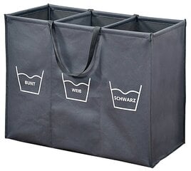 Sulankstomas krepšelis, juodas kaina ir informacija | Vonios kambario aksesuarai | pigu.lt