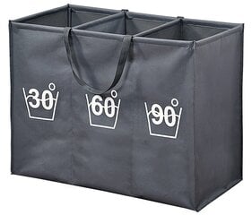 Sulankstomas krepšelis, juodas kaina ir informacija | Vonios kambario aksesuarai | pigu.lt