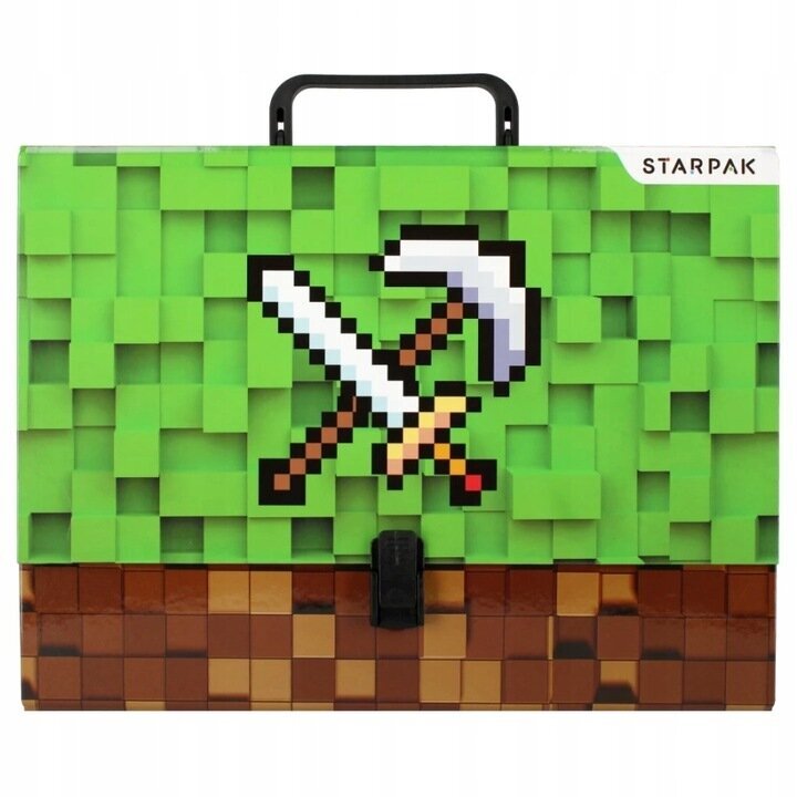 Aplankas su rankena Starpak Pixel Game 493167, A4, 95 mm kaina ir informacija | Kanceliarinės prekės | pigu.lt