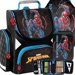 Mokyklinė kuprinė su priedais Paso Spiderman SP23PA-525 цена и информация | Школьные рюкзаки, спортивные сумки | pigu.lt