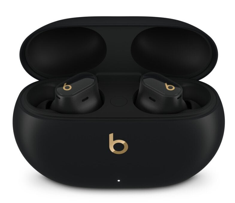 Beats Studio Buds + - True Wireless Noise Cancelling Earbuds - Black / Gold - MQLH3ZM/A kaina ir informacija | Ausinės | pigu.lt